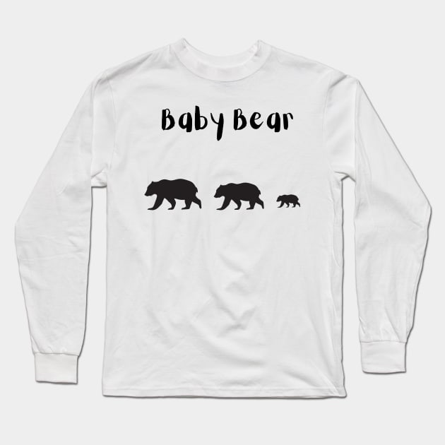 Baby Bear Long Sleeve T-Shirt by StudioPuffyBread